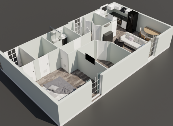 3d floorplan isometric