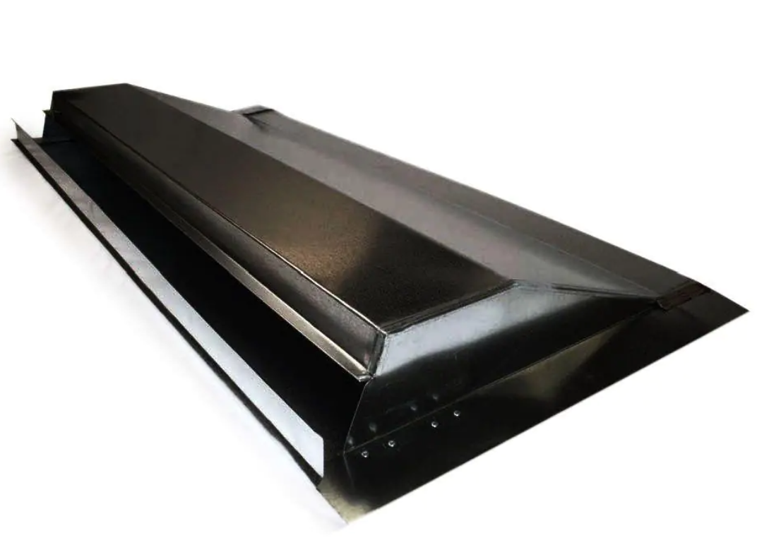 MMI Steel or Aluminum Off Ridge Vent Attached to Wood Deck / FL19567-R3