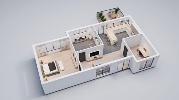 3D Floor Plans for House in Tampa, Florida | Oasis Engineering