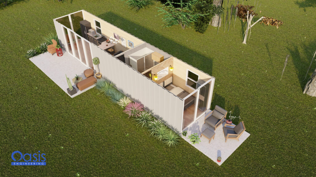 single shipping container home plans