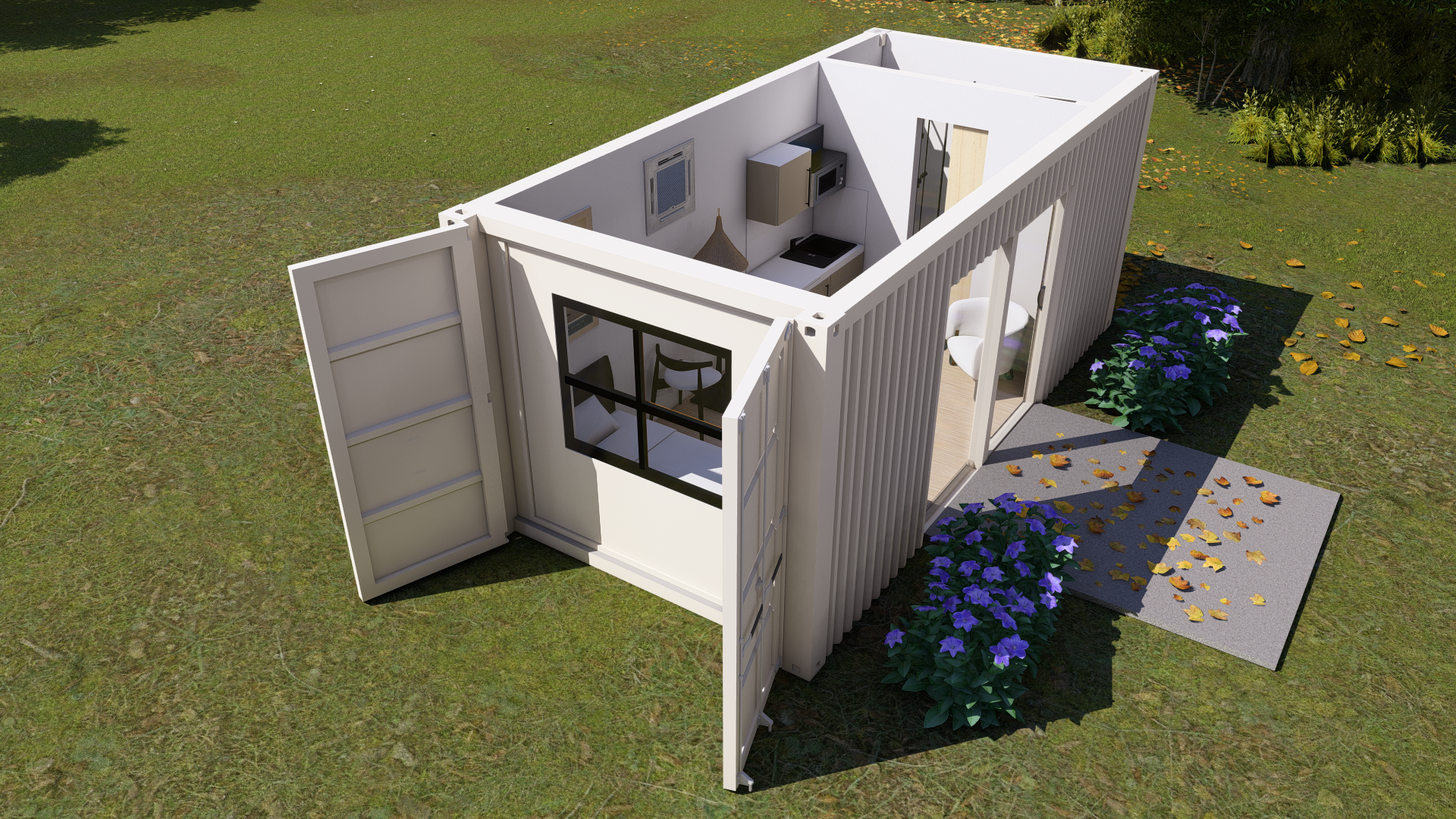 Sleek 20ft Shipping Container Home