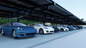Solar Carport Parking Lot