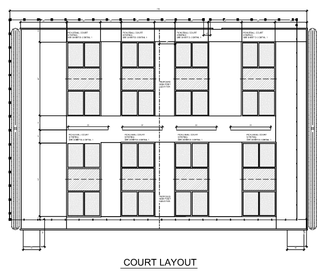 Pickleball Court Layout