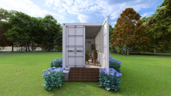 20ft x 8ft High Cube Shipping Container: Garden Workshop & Storage Shed Plans