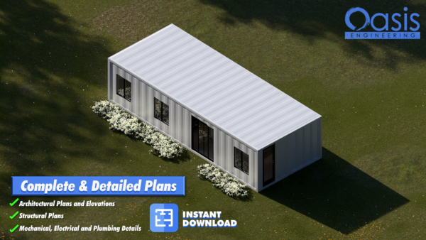 40ft Double Container Home Plans